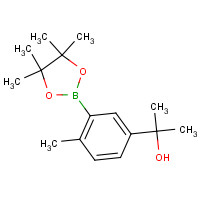 1345961-02-5 2-[4-methyl-3-(4,4,5,5-tetramethyl-1,3,2-dioxaborolan-2-yl)phenyl]propan-2-ol chemical structure