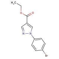 138907-76-3 ethyl 1-(4-bromophenyl)pyrazole-4-carboxylate chemical structure