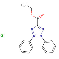 2118-45-8 ethyl 2,3-diphenyltetrazol-2-ium-5-carboxylate;chloride chemical structure