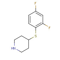 1249272-71-6 4-(2,4-difluorophenyl)sulfanylpiperidine chemical structure