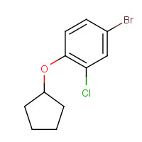 1310949-91-7 4-bromo-2-chloro-1-cyclopentyloxybenzene chemical structure