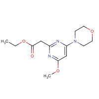 1384082-32-9 ethyl 2-(4-methoxy-6-morpholin-4-ylpyrimidin-2-yl)acetate chemical structure