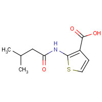 900809-12-3 2-(3-methylbutanoylamino)thiophene-3-carboxylic acid chemical structure