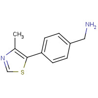 1448189-30-7 [4-(4-methyl-1,3-thiazol-5-yl)phenyl]methanamine chemical structure