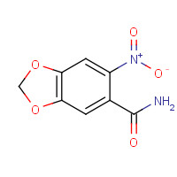66117-81-5 6-nitro-1,3-benzodioxole-5-carboxamide chemical structure