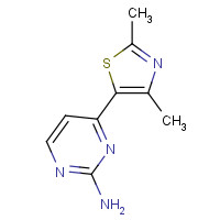 364334-94-1 4-(2,4-dimethyl-1,3-thiazol-5-yl)pyrimidin-2-amine chemical structure