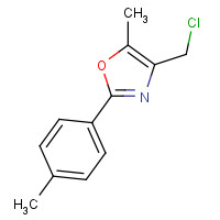 137090-44-9 4-(chloromethyl)-5-methyl-2-(4-methylphenyl)-1,3-oxazole chemical structure