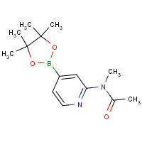 1610521-16-8 N-methyl-N-[4-(4,4,5,5-tetramethyl-1,3,2-dioxaborolan-2-yl)pyridin-2-yl]acetamide chemical structure