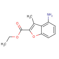 99245-00-8 ethyl 4-amino-3-methyl-1-benzofuran-2-carboxylate chemical structure