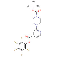 944450-81-1 tert-butyl 4-[4-(2,3,4,5,6-pentafluorophenoxy)carbonylpyridin-2-yl]piperazine-1-carboxylate chemical structure