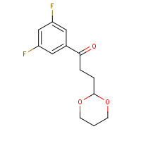 884504-29-4 1-(3,5-difluorophenyl)-3-(1,3-dioxan-2-yl)propan-1-one chemical structure