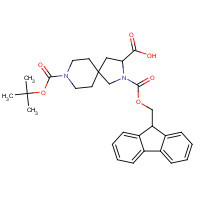 849928-23-0 2-(9H-fluoren-9-ylmethoxycarbonyl)-8-[(2-methylpropan-2-yl)oxycarbonyl]-2,8-diazaspiro[4.5]decane-3-carboxylic acid chemical structure