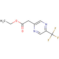 1196157-24-0 ethyl 2-[5-(trifluoromethyl)pyrazin-2-yl]acetate chemical structure