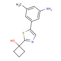 1312535-17-3 1-[5-(3-amino-5-methylphenyl)-1,3-thiazol-2-yl]cyclobutan-1-ol chemical structure