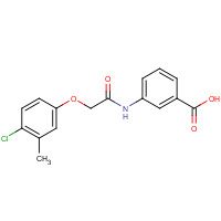 649773-74-0 3-[[2-(4-chloro-3-methylphenoxy)acetyl]amino]benzoic acid chemical structure