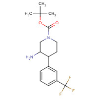 916421-15-3 tert-butyl 3-amino-4-[3-(trifluoromethyl)phenyl]piperidine-1-carboxylate chemical structure