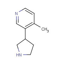 1225218-28-9 4-methyl-3-pyrrolidin-3-ylpyridine chemical structure