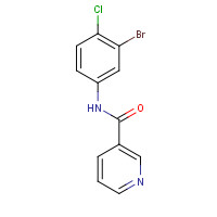 1065483-57-9 N-(3-bromo-4-chlorophenyl)pyridine-3-carboxamide chemical structure