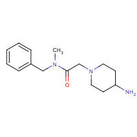 1154548-27-2 2-(4-aminopiperidin-1-yl)-N-benzyl-N-methylacetamide chemical structure