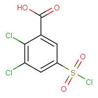 53552-95-7 2,3-dichloro-5-chlorosulfonylbenzoic acid chemical structure
