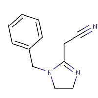 879014-19-4 2-(1-benzyl-4,5-dihydroimidazol-2-yl)acetonitrile chemical structure