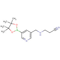 919347-58-3 3-[[5-(4,4,5,5-tetramethyl-1,3,2-dioxaborolan-2-yl)pyridin-3-yl]methylamino]propanenitrile chemical structure
