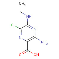 27245-42-7 3-amino-6-chloro-5-(ethylamino)pyrazine-2-carboxylic acid chemical structure
