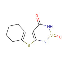 77651-49-1 2-oxo-5,6,7,8-tetrahydro-1H-[1]benzothiolo[2,3-c][1,2,6]thiadiazin-4-one chemical structure