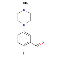 628325-61-1 2-bromo-5-(4-methylpiperazin-1-yl)benzaldehyde chemical structure
