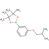 1338916-31-6 4,4,5,5-tetramethyl-2-[3-(2-methylpropoxy)phenyl]-1,3,2-dioxaborolane chemical structure