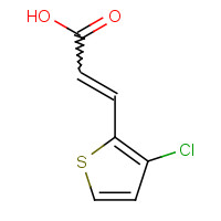 261349-20-6 3-(3-chlorothiophen-2-yl)prop-2-enoic acid chemical structure