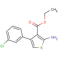 473438-03-8 ethyl 2-amino-4-(3-chlorophenyl)thiophene-3-carboxylate chemical structure
