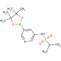 1083326-57-1 N-[5-(4,4,5,5-tetramethyl-1,3,2-dioxaborolan-2-yl)pyridin-3-yl]propane-2-sulfonamide chemical structure