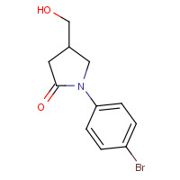 133749-56-1 1-(4-bromophenyl)-4-(hydroxymethyl)pyrrolidin-2-one chemical structure