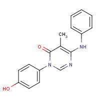 960299-09-6 6-anilino-3-(4-hydroxyphenyl)-5-methylpyrimidin-4-one chemical structure