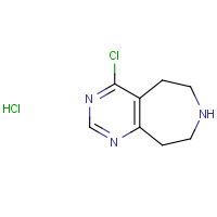 1057338-58-5 4-chloro-6,7,8,9-tetrahydro-5H-pyrimido[4,5-d]azepine;hydrochloride chemical structure