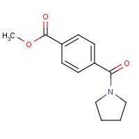 210963-73-8 methyl 4-(pyrrolidine-1-carbonyl)benzoate chemical structure