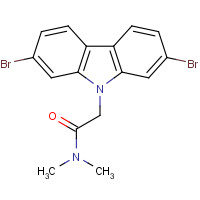 1616114-16-9 2-(2,7-dibromocarbazol-9-yl)-N,N-dimethylacetamide chemical structure