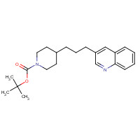 301185-17-1 tert-butyl 4-(3-quinolin-3-ylpropyl)piperidine-1-carboxylate chemical structure