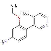 1357094-50-8 3-ethoxy-4-(4-methylpyridin-3-yl)aniline chemical structure