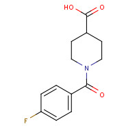 139679-45-1 1-(4-fluorobenzoyl)piperidine-4-carboxylic acid chemical structure