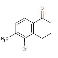 1260010-40-9 5-bromo-6-methyl-3,4-dihydro-2H-naphthalen-1-one chemical structure