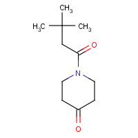 1016705-45-5 1-(3,3-dimethylbutanoyl)piperidin-4-one chemical structure
