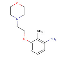 1156189-53-5 2-methyl-3-(2-morpholin-4-ylethoxy)aniline chemical structure