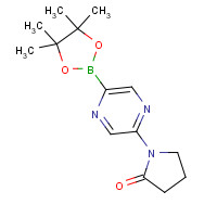 1186041-97-3 1-[5-(4,4,5,5-tetramethyl-1,3,2-dioxaborolan-2-yl)pyrazin-2-yl]pyrrolidin-2-one chemical structure