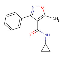 352705-11-4 N-cyclopropyl-5-methyl-3-phenyl-1,2-oxazole-4-carboxamide chemical structure