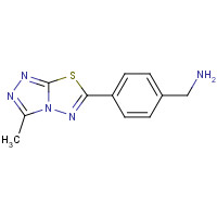 875001-46-0 [4-(3-methyl-[1,2,4]triazolo[3,4-b][1,3,4]thiadiazol-6-yl)phenyl]methanamine chemical structure