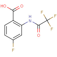 128992-67-6 4-fluoro-2-[(2,2,2-trifluoroacetyl)amino]benzoic acid chemical structure