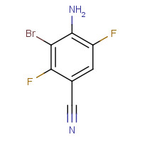 112279-62-6 4-amino-3-bromo-2,5-difluorobenzonitrile chemical structure