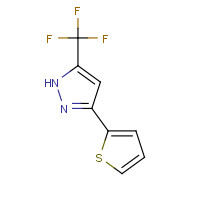 128228-96-6 3-thiophen-2-yl-5-(trifluoromethyl)-1H-pyrazole chemical structure